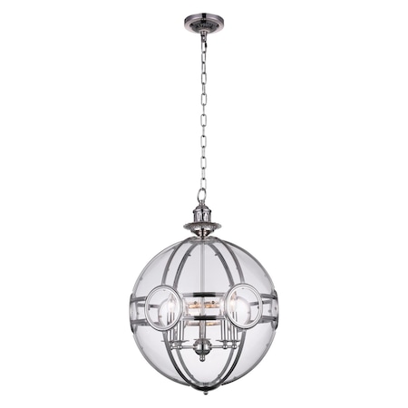 Cwi Lighting 5 Light Pendant With Chrome Finish 9696P25-5-601